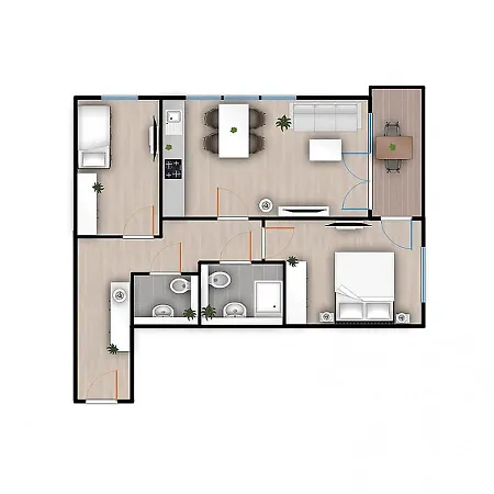 Apartamento Strandglück Haus A Strandglück 7a *